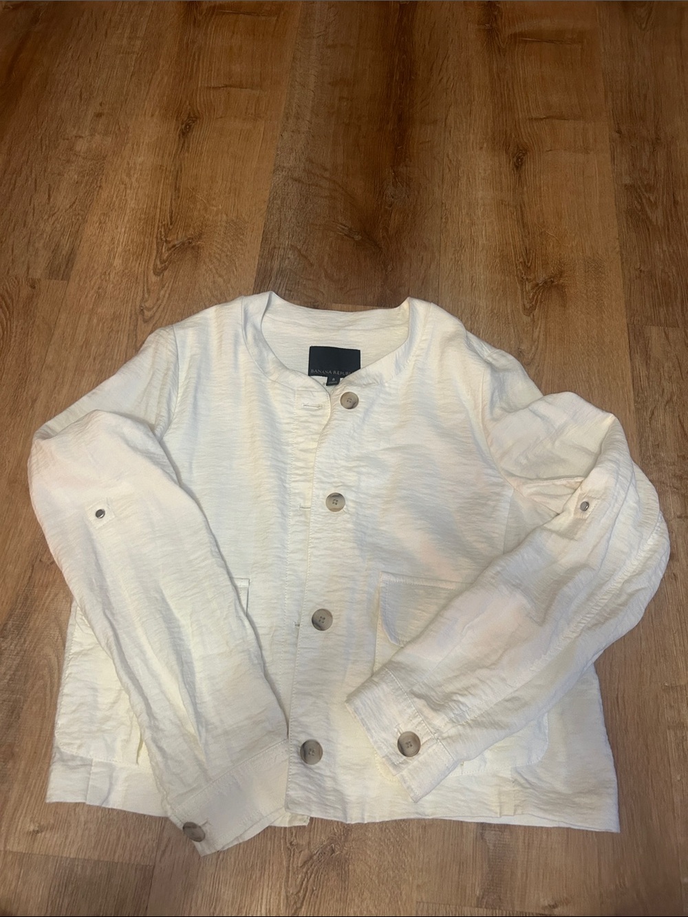 Banana Republic Cream Utility Jacket